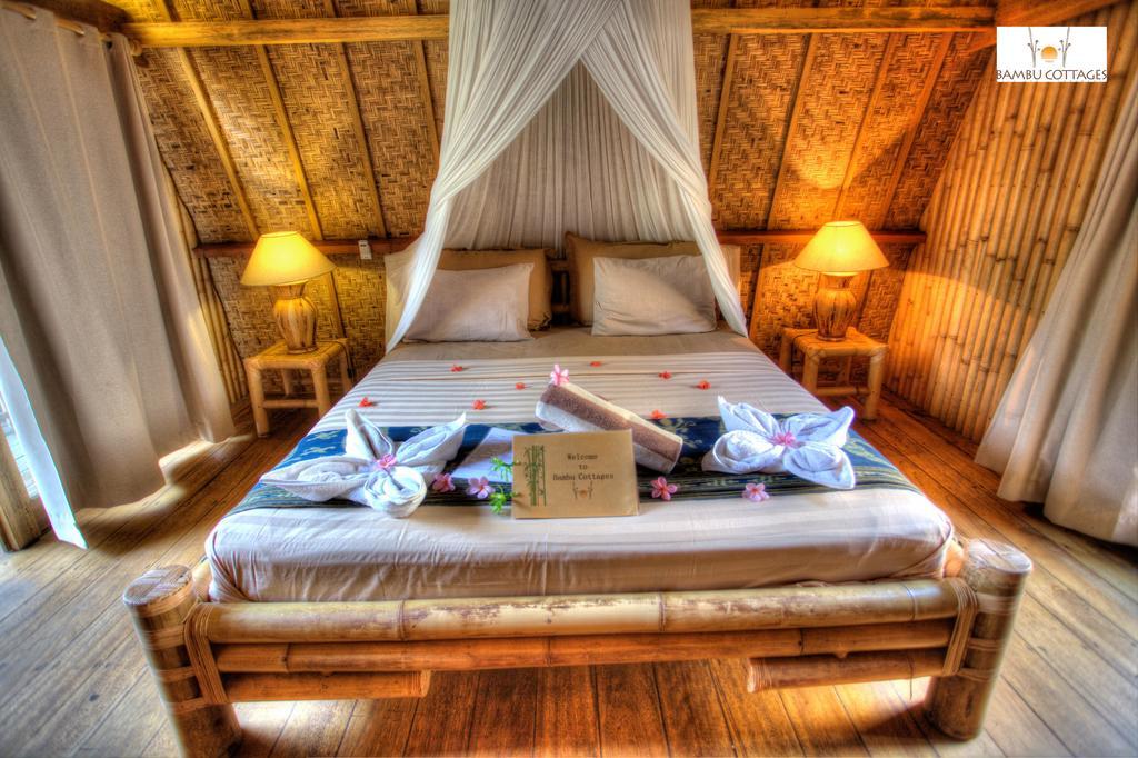 Bambu Cottages Gili Air Dış mekan fotoğraf