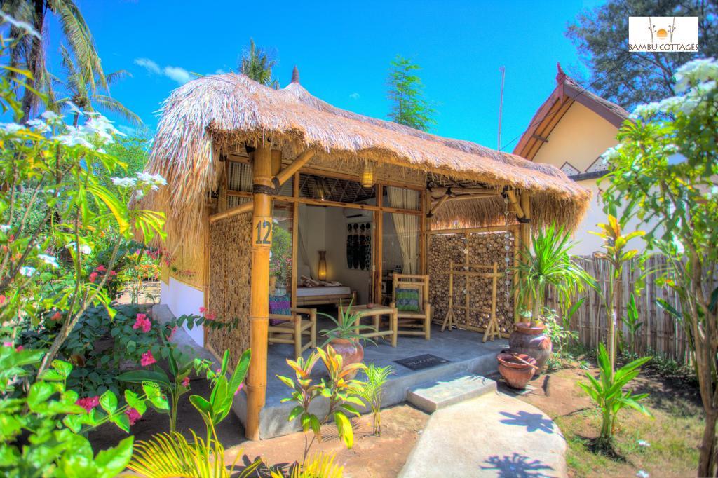 Bambu Cottages Gili Air Dış mekan fotoğraf
