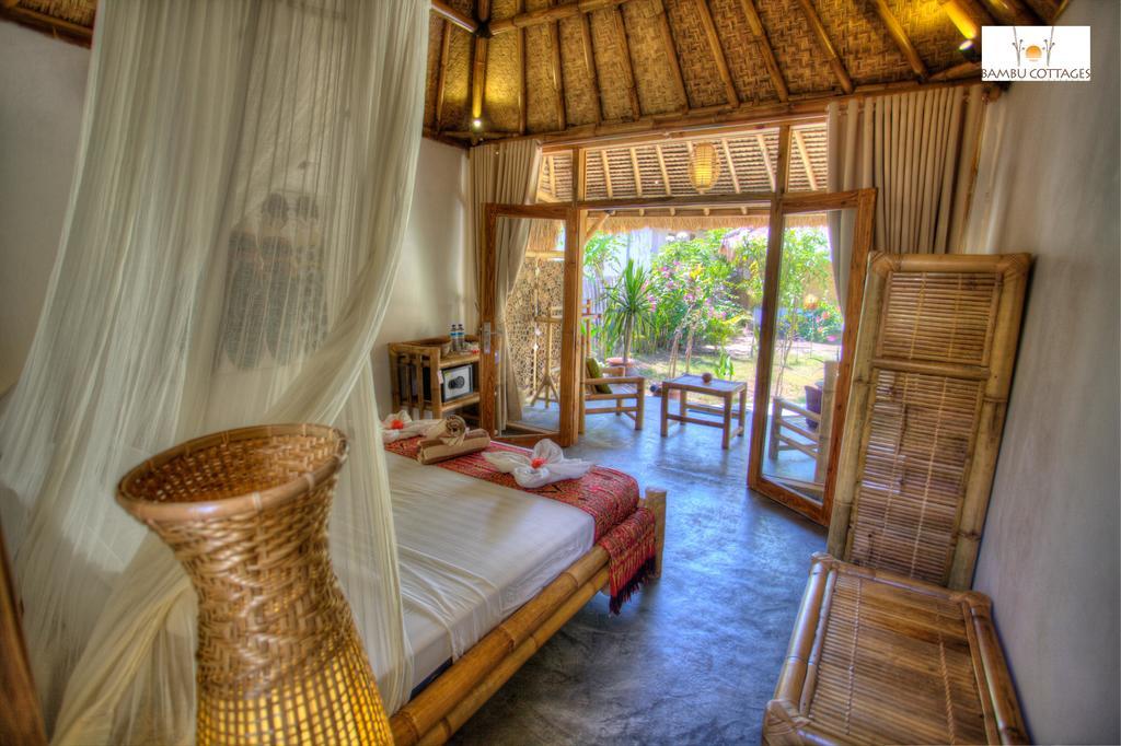 Bambu Cottages Gili Air Dış mekan fotoğraf