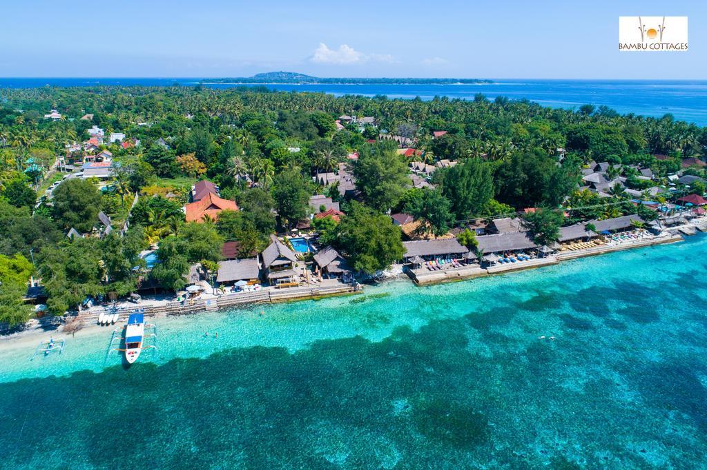 Bambu Cottages Gili Air Dış mekan fotoğraf