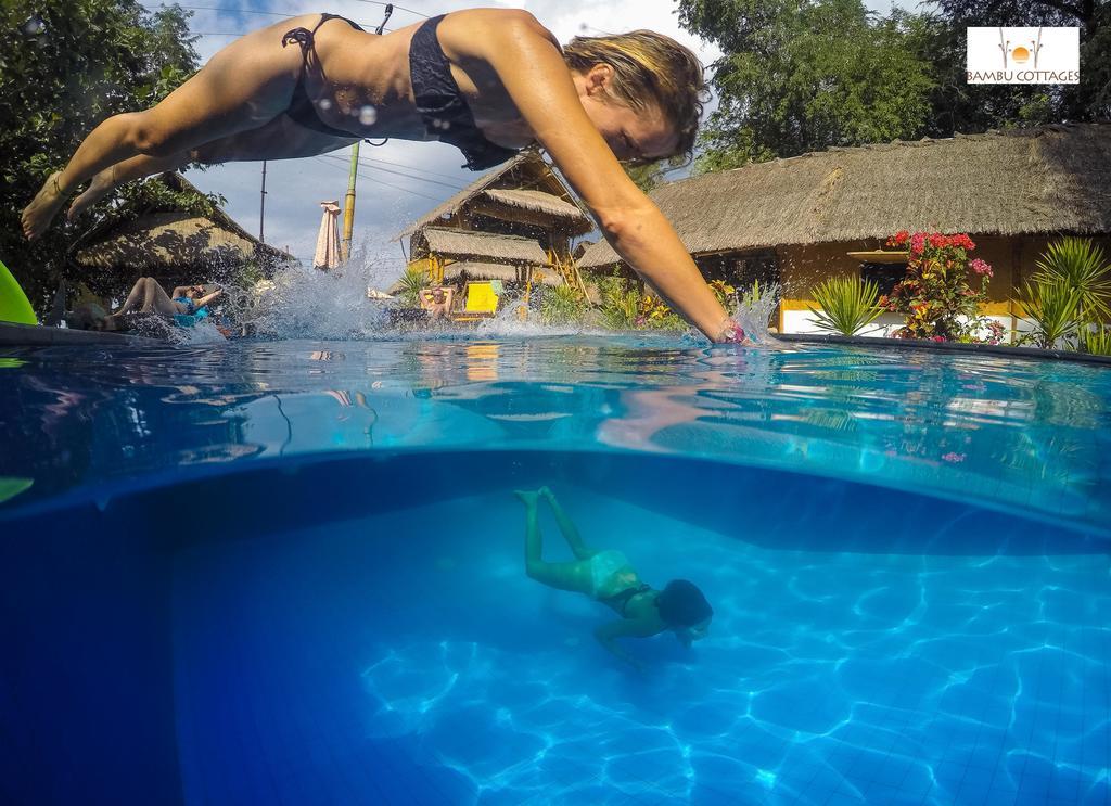 Bambu Cottages Gili Air Dış mekan fotoğraf