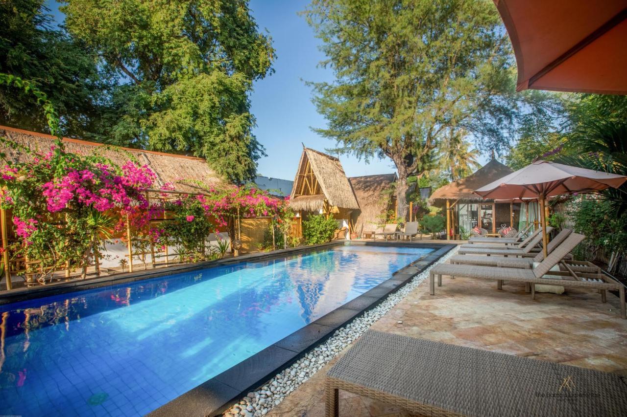 Bambu Cottages Gili Air Dış mekan fotoğraf